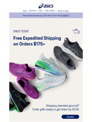 LAST DAY: get *free* faster shipping!