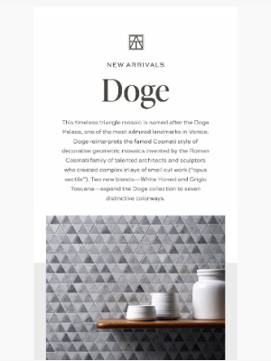 Artistic Tile - Doge Mosaic: A Classic Motif in New Blends