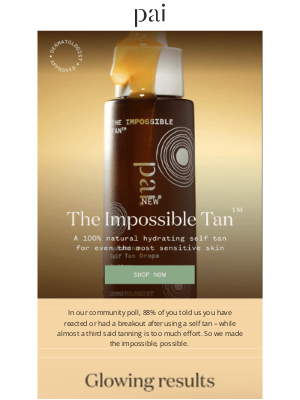 Pai Skincare - Self tan without irritation?
