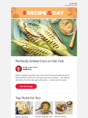 Food Network - Perfectly Grilled Corn on the Cob