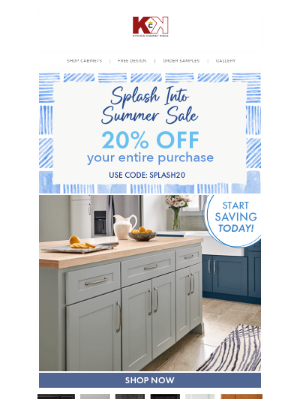 Kitchen Cabinet Kings - 🌊 Don’t Let 20% Off Cabinets Slip Away
