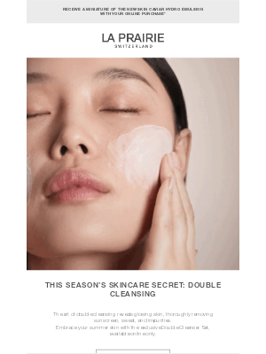 La Prairie - Double the cleanse, double the glow