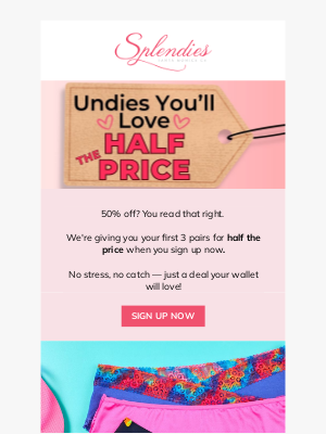 Splendies - ‼️ This Just In: UNDIES. 50% OFF.