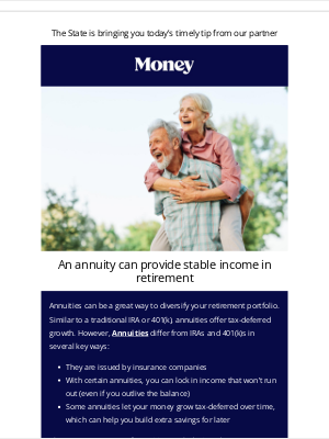 The State Newspaper - Want steady income in retirement?