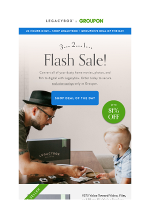 Legacybox - Act fast… Legacybox is back as Groupon’s 24-Hour Deal of the Day!