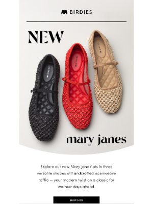Birdies - Step into spring with NEW Mary Janes