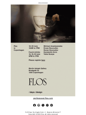Flos  - Flos | Visit our exhibition at the Martin Asbæk Gallery during 3daysofdesign