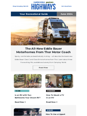 Gander Mountain - June 2024 | The All-New Eddie Bauer Motorhomes