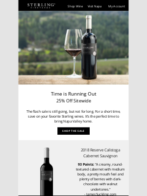 Sterling Vineyards - Don’t Miss Our Sitewide Sale
