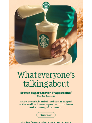 Starbucks - The Brown Sugar Strato™ hype is real  👀