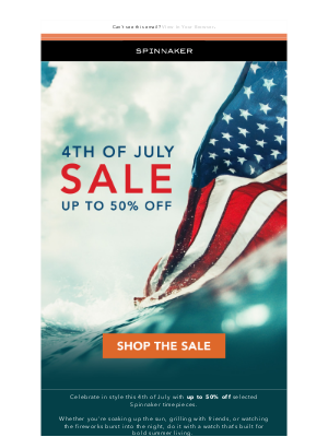 Spinnaker Watches - 🎆 Tick Boom Bang – Up to 50% Off!