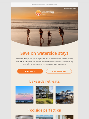 Discovery Parks (AU) - Stanley, waterside deals await