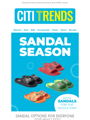 Citi Trends - No Socks, No Problem! 🌞🩴