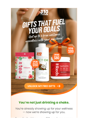 310 Nutrition - Unlock Wellness Gifts — Starts at $50