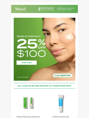Murad - LAST CHANCE for spring savings