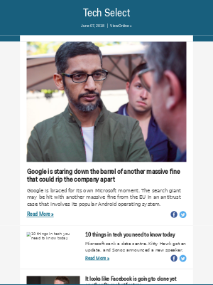 Business Insider - Google is staring down the barrel of another massive fine that could rip the company apart