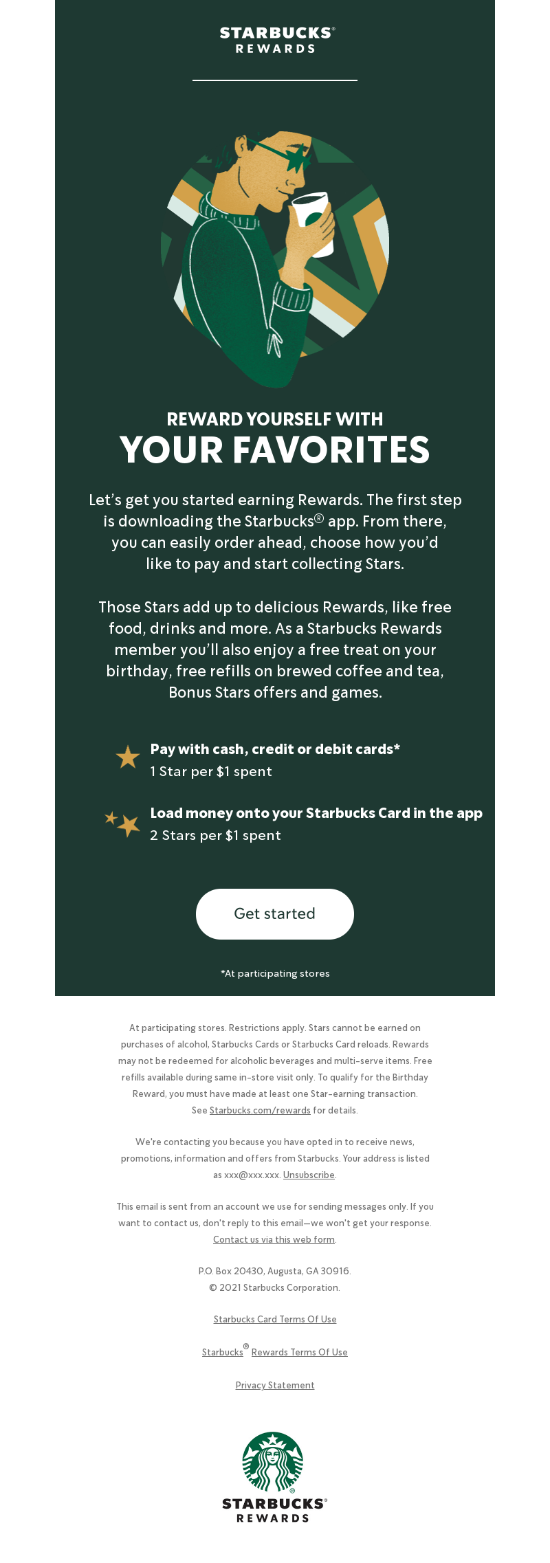 Starbucks - Get started with Starbucks® Rewards