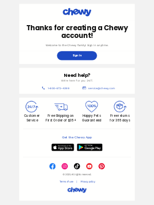 Chewy - Your Chewy.com account