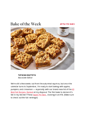 King Arthur Baking Company - Apple Pie Bars
