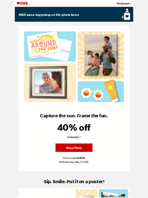 CVS Pharmacy - Ride the Waves into Summer with 40% Off Sitewide!