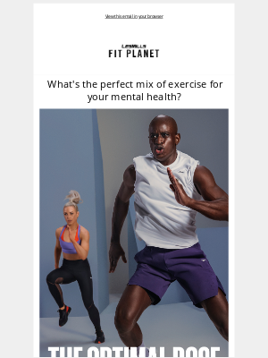 Les Mills - Revealed: The perfect exercise regime for mental health gains