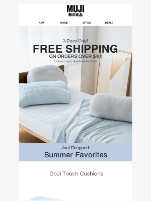 MUJI - FREE SHIPPING Over $40 Starts Now! 🤩