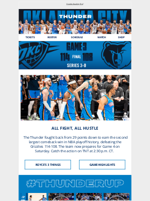 Oklahoma City Thunder - Battled for 48