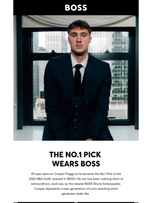 HUGO BOSS - Shop Cooper Flagg's NBA Draft Look