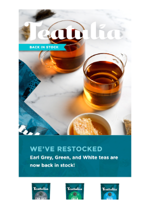 Teatulia Tea - Back In Stock