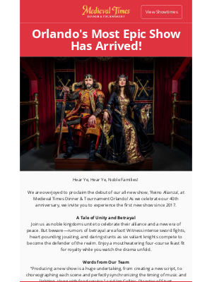 Medieval Times - Orlando's Most Epic Show Has Arrived! 🌟