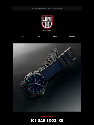 Luminox - Back In Stock! Ice Sar 1003.ICE Outdoor Adventure Watch