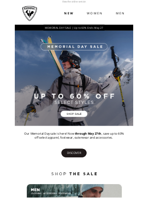 Group Rossignol - Ends May 27: Memorial Day Deals Up to 60% Off