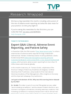 Todays Veterinary Practice - Bedinvetmab Adverse Event Reporting: What's the Takeaway?