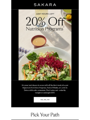 Sakara Life - 20% Off Ends Tonight