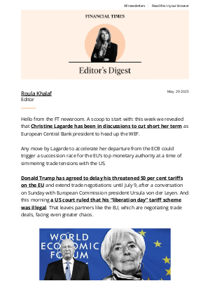 Financial Times - An early departure