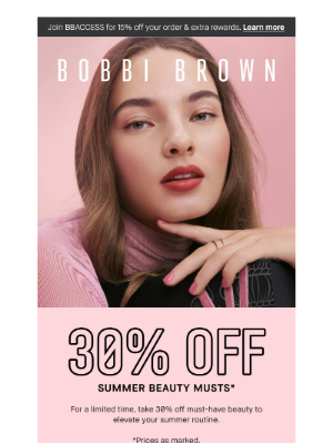 Bobbi Brown Cosmetics - Last day: 30% off