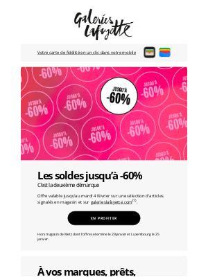 Galeries Lafayette (France) - 😮​ ​​Deuxième démarque : jusqu’à -60% dès maintenant