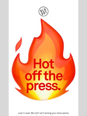 Blu Dot - Hot off the press.