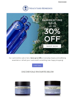 Neal's Yard Remedies - Sale Now On! Up to 30% Off