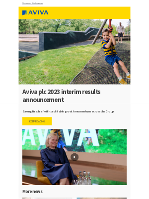 Aviva plc - Aviva plc 2023 interim results announcement