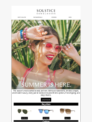 Solstice Sunglasses - The Hottest, Must-Have Designer Brands Are Here