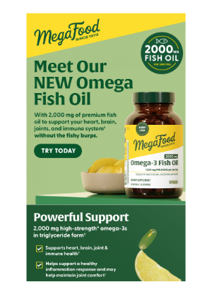 MegaFood - Meet Our New Omega Fish Oil