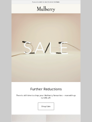 Mulberry - Further Reductions: now up to 50% off