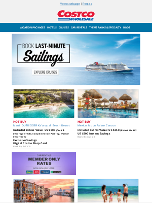 Costco Canada - Where will Costco Travel Take you Next? Explore Last-Minute Cruise SailingsWhere will Costco Travel Take you Next? Explore Last-Minute Cruise Sailings