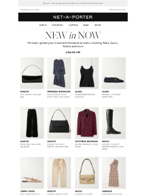 NET-A-PORTER - Let us help you find your next outfit – a new look is right this way