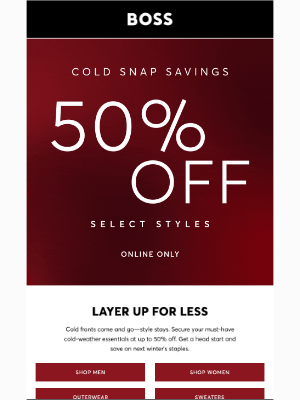 HUGO BOSS - Save Up To 50% Off Now!