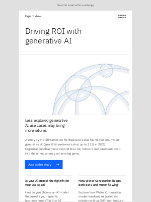 IBM - How generative AI investments can drive greater ROI