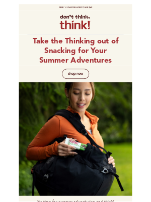 thinkThin - Ready, set, snack!