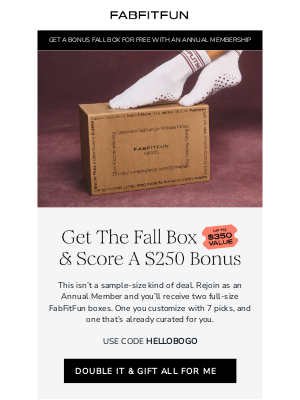 FabFitFun - Two Boxes. $600+ in Value. One Membership