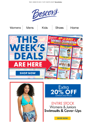 Boscov's - Extra 20% Off Deals + This Week’s Ad